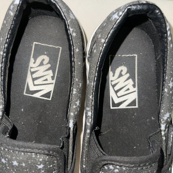 VANS Classic Slip On Sneakers Women’s 5.5 Black Superstitions Skeleton Moon Phas - Picture 3 of 7